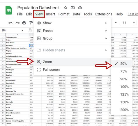 5 Easy Ways To Zoom In And Out In Google Sheets Ok Sheets