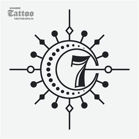 5 Hundred Number 7 Tattoo Royalty Free Images Stock Photos Pictures Shutterstock