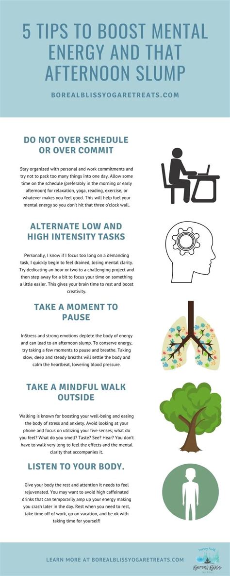 5 Tips To Boost Mental Energy And That Afternoon Slump Boreal Bliss Yoga Retreats