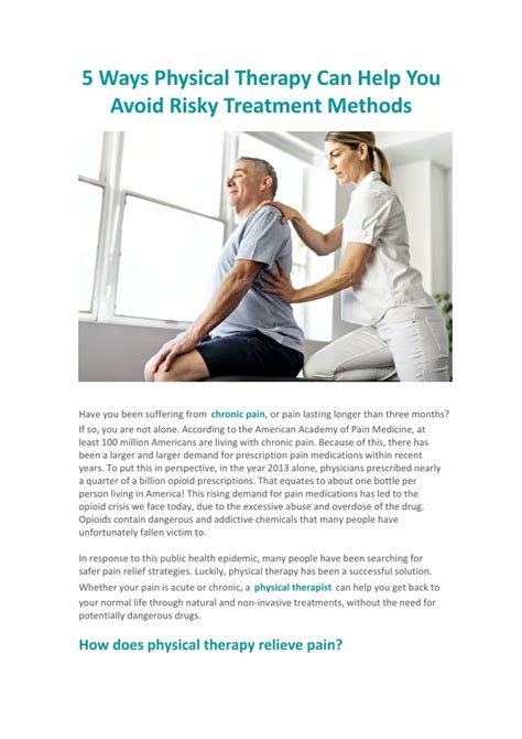 5 Ways Physical Therapy Can Help You Avoid Risky Treatment Methods Rx Ptrx Physical Therapy 5 Ways Physical Therapy Can Help You Avoid Risky Treatment Methods Rx Ptrx Physical Therapy