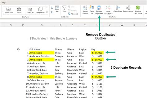 5 Ways To Remove Duplicates In Excel Excel And Access Llc 5 Ways To Remove Duplicates In Excel Excel And Access Llc