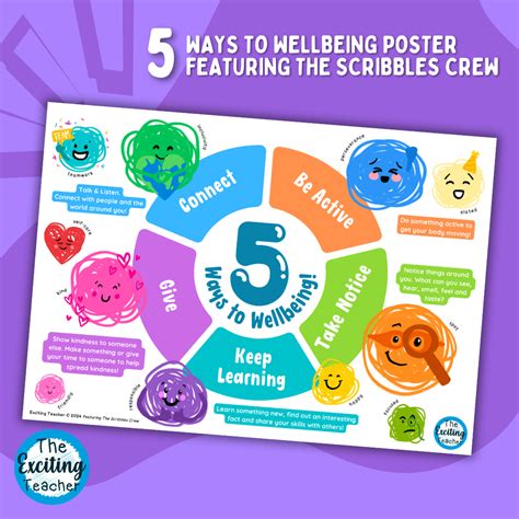 5 Ways To Wellbeing Poster Featuring The Scribbles Crew Exciting Teacher Member Amp 39 S Club 5 Ways To Wellbeing Poster Featuring The Scribbles Crew Exciting Teacher Member Amp 39 S Club