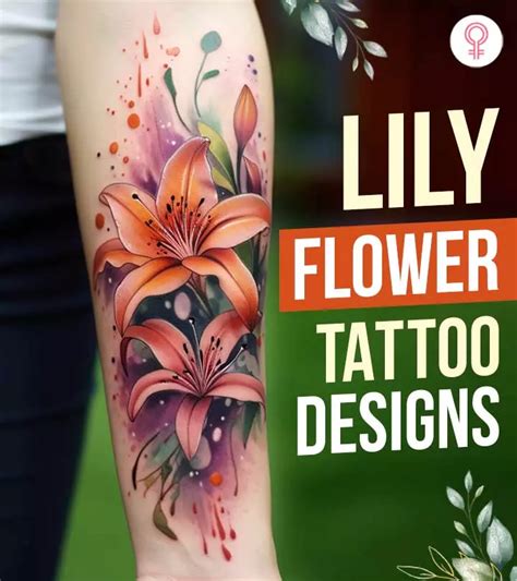 500 Best Lily Tattoo Ideas Designs And Meaning 2026
