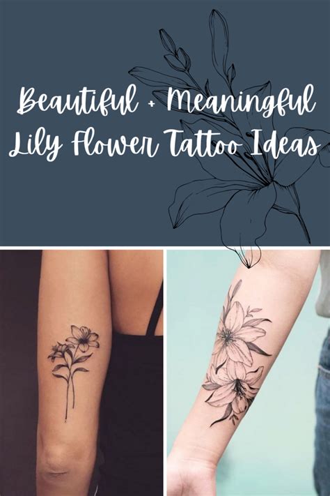 53 Lily Flower Tattoo Ideas That Are Beautiful Meaningful Tattoo Glee