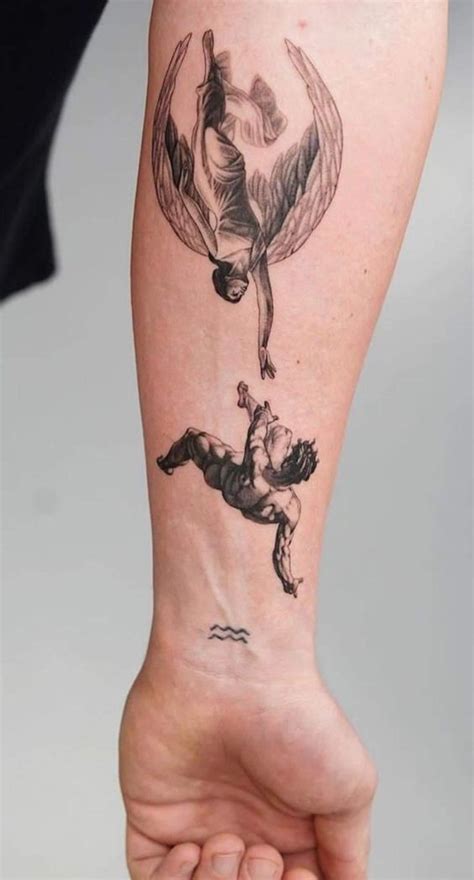 55 Best Falling Angel Tattoo Designs