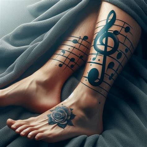 56 Alluring Music Note Tattoo Ideas To Express Your Artistry Tattoo Inspired Apparel