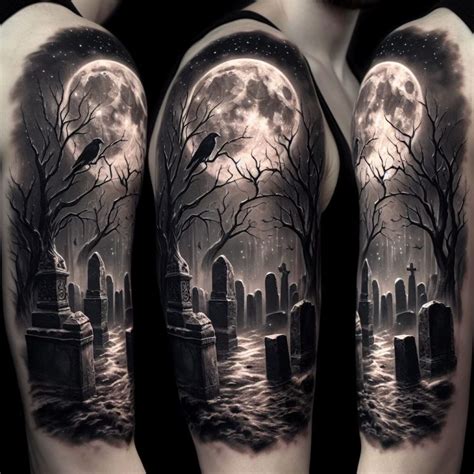 57 Graveyard Tattoo Ideas To Inspire Your Next Ink From Eerie To Enchanting Laugh Lore