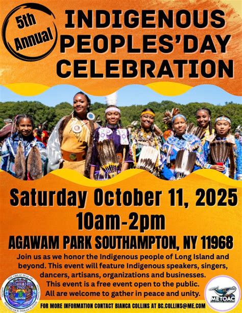 5Th Annual Indigenous People S Day Shinnecock Nation