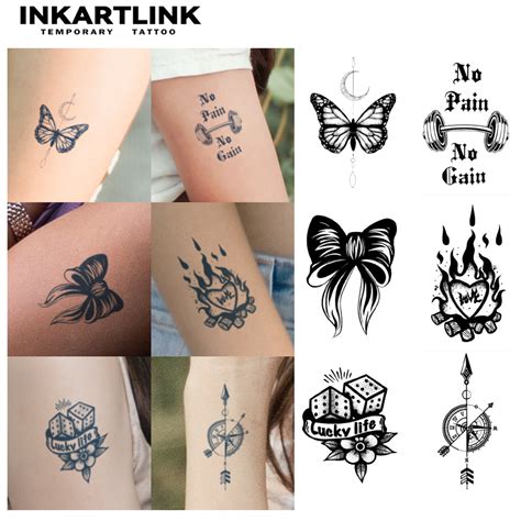 6 Sheets Small Tattoo Combination 7 Inkartlink