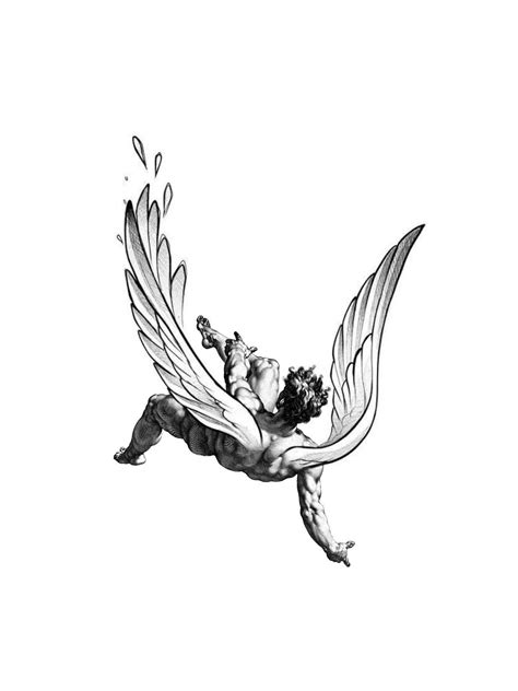 7 Fallen Angel Ideas Icarus Tattoo Greek Tattoos Mythology Tattoos