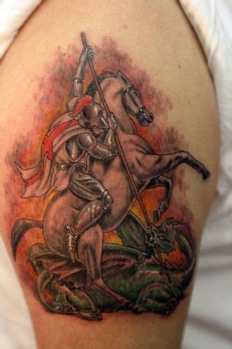 7 George And Dragon Tattoo Ideas George Dragon Knight Tattoo Dragon Tattoo