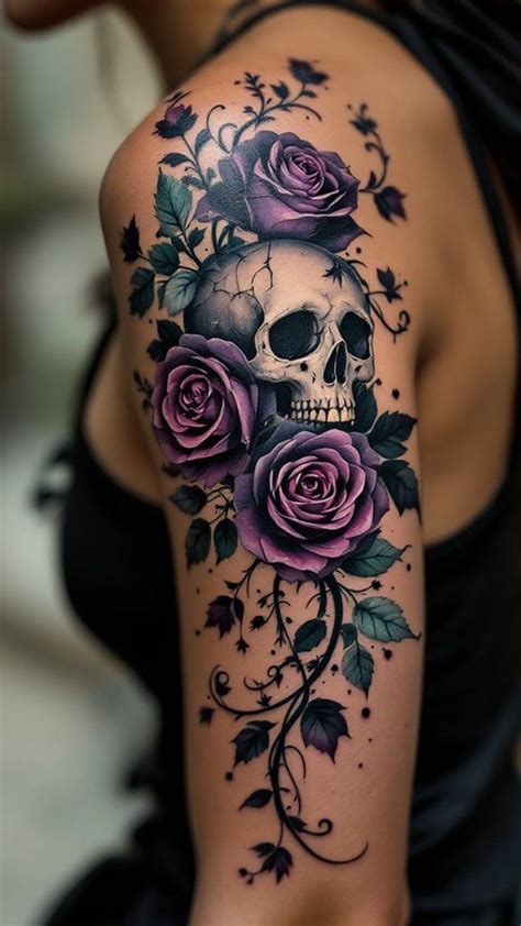 7 Gothic Flowers Tattoo Ideas Fun Shop Skull Tattoos Gorgeous Tattoos Tattoos For Women