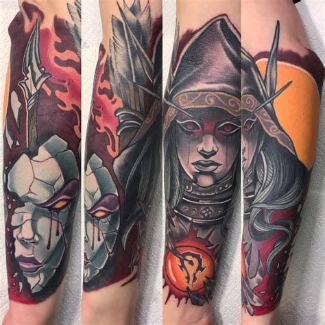 70 World Of Warcraft Tattoo Designs For Men