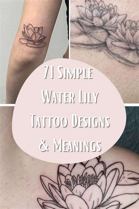 71 Simple Water Lily Tattoo Designs Meanings Tattoo Glee