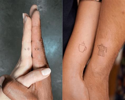 72 Matching Couple Tattoos That Aren T Cheesy Glamour