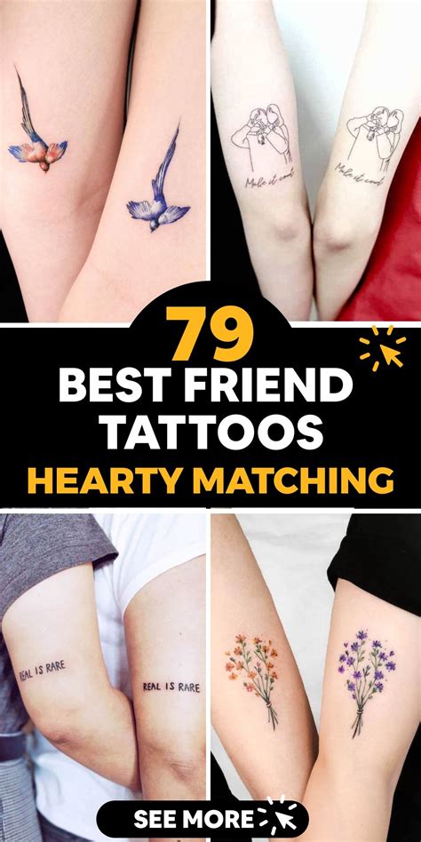 79 Hearty Matching Best Friend Tattoos With Meanings