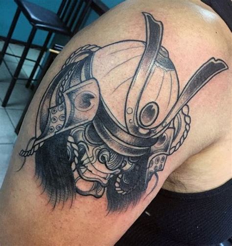 90 Japanese Samurai Mask Tattoo Designs For Men