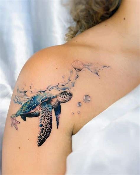 91 Sea Turtle Tattoos That Will Ride The Wave To Your Soul Artofit