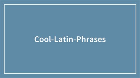 99 Cool Latin Words And Phrases To Add To Your Lingua Bored Panda