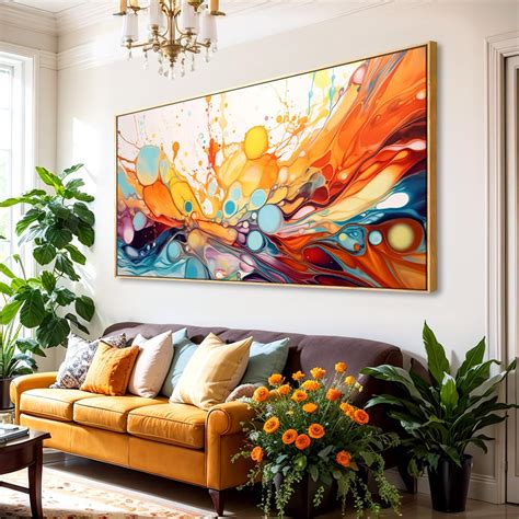 Abstract Painting Mixed Media Creations Tapestry Canvas Home Decor Canvases Hanging