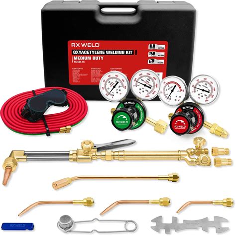 Acetylene Torch Set Professional Rx Weld Air Acetylene Torch Kit Professional Series With Regulator Handle Hose Multiple Tips A 3 A 5 A 11 A 14 Quick Disconnect For Easy Use Turbo Kit Acetylene Torch Set Professional Rx Weld Air Acetylene Torch Kit Professional Series With Regulator Handle Hose Multiple Tips A 3 A 5 A 11 A 14 Quick Disconnect For Easy Use Turbo Kit