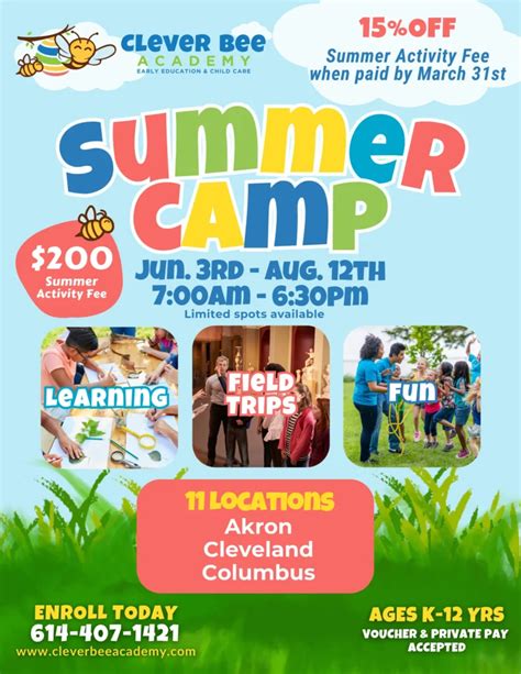 Affordable Summer Camps In Cleveland Ohio Summer Camps Near Me Clever Bee Academy