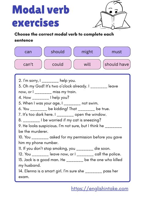 All Modal Verbs Exercises Pdf All Modal Verbs Exercises Pdf