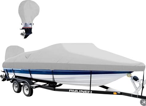 Amazon Com Boatpro 16 Foot Boat Cover Waterproof 800D Heavy Duty Marine Canvas Trailerable Boat