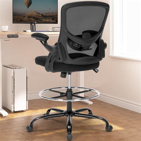 Amazon Com Edx Drafting Chair Tall Office Chair Tall Standing Desk Chair Counter Height Tall
