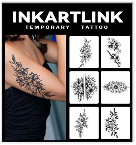 Amazon Com Inkartlink Semi Permanent Tattoos For Women Temporary Tattoos For Parties Y2k Design Lasts 7 15 Days Waterproof And Anti Reflective Butterfly 11 Beauty Personal Care