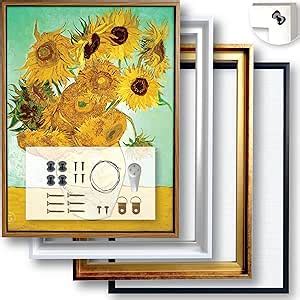 Amazon Com Long Quan 16X20 Floating Canvas Frame Diy Assembly Durable Ps Material Antique