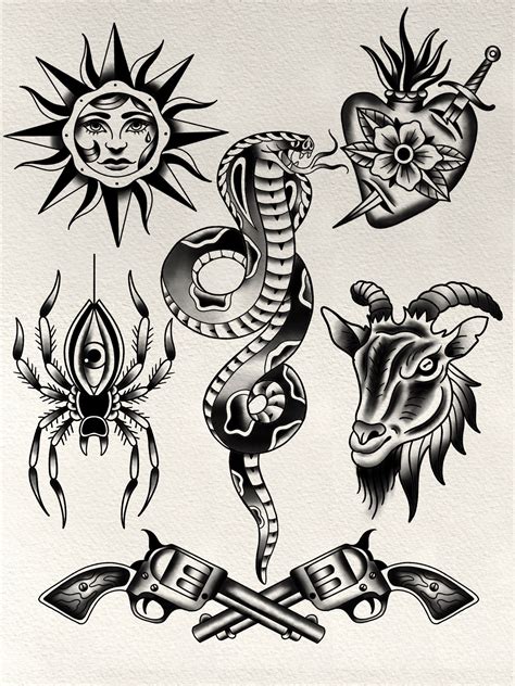 American Traditional Tattoo Flash Art Print
