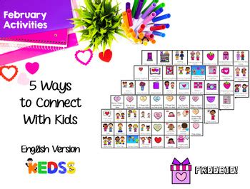 Amp Quot 5 Ways To Connect With Kids Amp Quot February Activities By Kedss Tpt