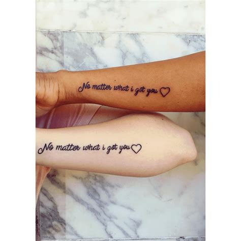 Amp Quot No Matter What Amp Quot And Amp Quot No Matter Where Amp Quot Matching Tattoos