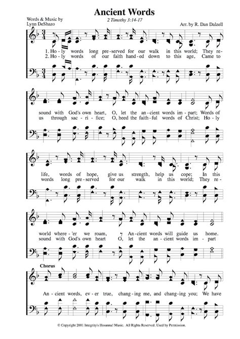 Ancient Words Hymn Lyrics And Info