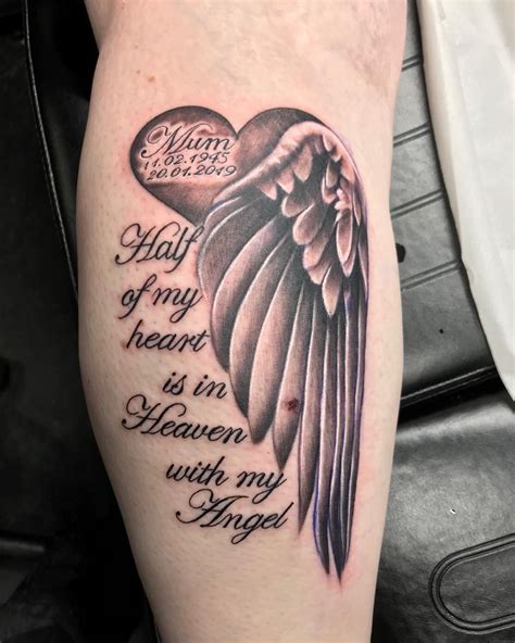Angel Memorial Tattoo Rip Angel Memorial Tattoo Rip