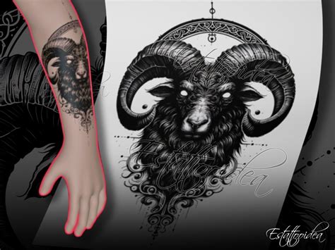 Aries Ram Tattoo Designs