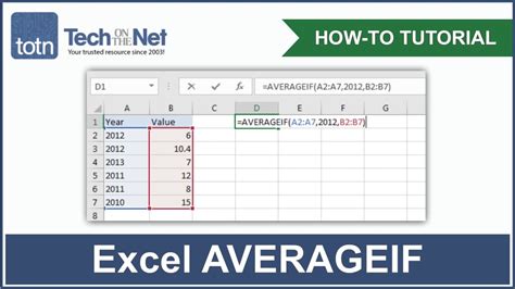Averageif In Excel How To Use Averageif Function In Excel