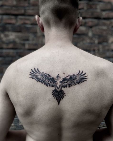 Eagle Back Tattoo Designs