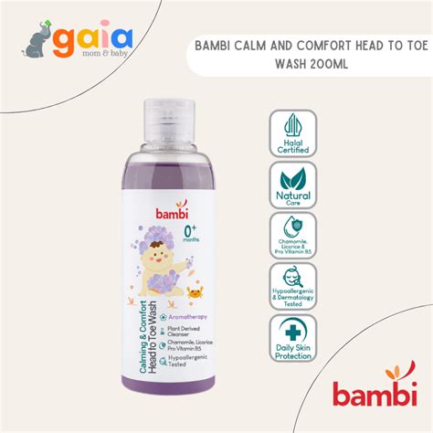 Bambi Baby Calming Comfort Head To Toe Wash 200Ml