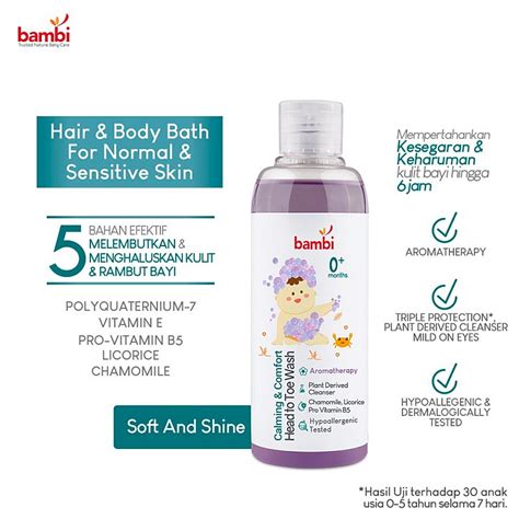 Bambi Baby Calming Comfort Head To Toe Wash Sabun Bayi 200 Ml