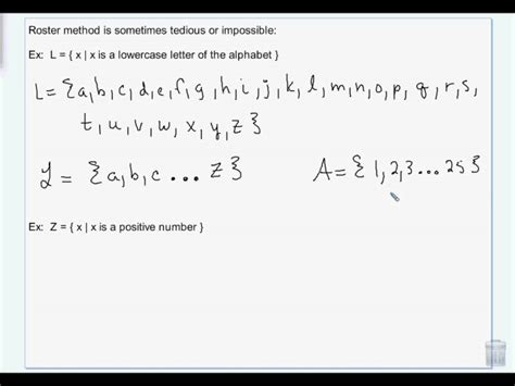 Basic Set Concepts Part Once Liberal Arts Math Chapter 2 Section 1 Wmv