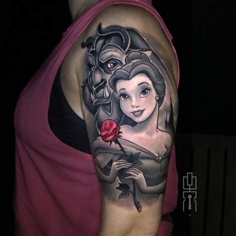 Beauty And The Beast Tattoo Design Ideas Images