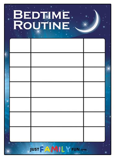 Bedtime Routine Templates Bedtime Routine Templates