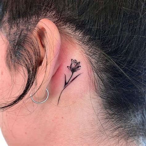 Behind The Ear Tattoos For Women Top 55 Designs Ideas Ladylife