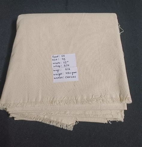 Beige Plain 63 Inch Cotton Canvas Fabric At Best Price In Kishangarh Id 2851697296930