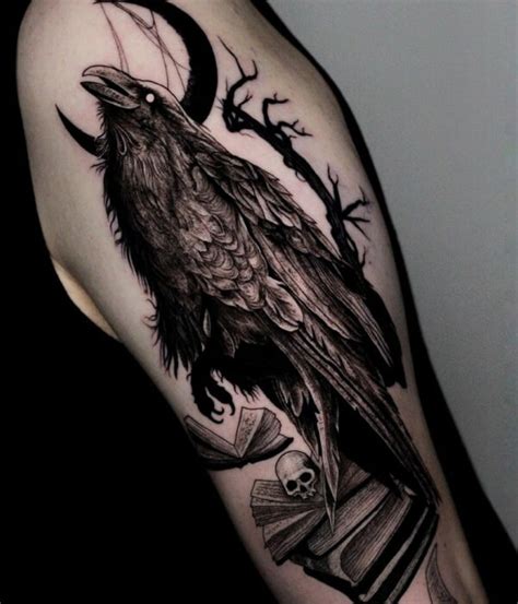 Best 40 Inspiring Raven Tattoo Designs And Ideas With Meaning