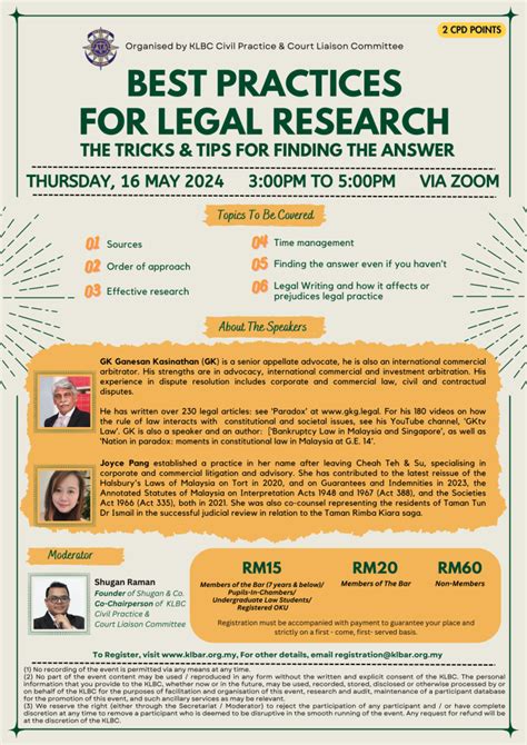 Best Practices For Legal Research The Tricks Tips For Finding The Answer On 16 May 2024 Kl Bar Best Practices For Legal Research The Tricks Tips For Finding The Answer On 16 May 2024 Kl Bar