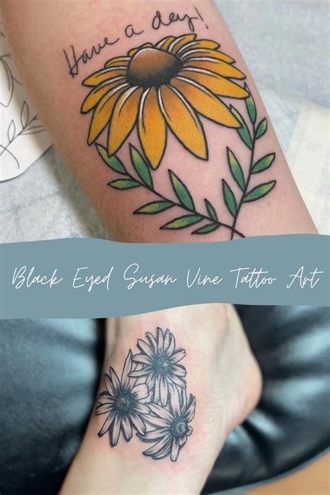 Black Eyed Susan Flower Tattoo Meaning