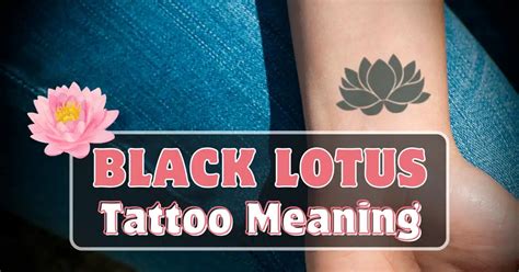 Black Lotus Tattoo Meaning What You Need To Know